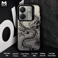 CASE XIAOMI POCO M7 PRO 5G Softcase HYBRID IMD PLATE POLYCARBONATE HOLOGRAM PREMIUM SO COO dragon