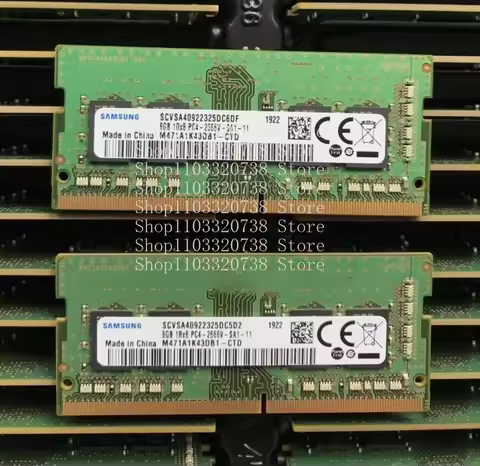 For Samsung 8GB DDR4 2666 PC4-21300 1Rx8 SODIMM Portable Computer RAM (M471A1K43CB1-CTD) -