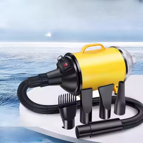 Pet Hair Dryer, Dog Cat Grooming Blower High Velocity, Professional Pet Dryer for Large Dogs, Pet Bl