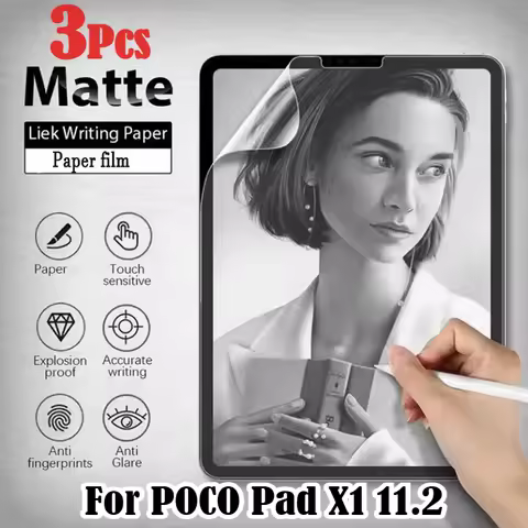 3Pcs Matte Soft Film for Xiaomi POCO Pad M1 X1 C1 8 Pro 11.2 Mini 5 6 7 S Pro 12.4 Redmi K Pad 2 Pro