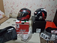HELM NOLAN N64 HEXAGON VISOR dpt 2 Murah second kondisi 85%