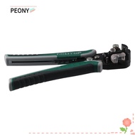 PEONIES Crimping Tool, High Carbon Steel 4-in-1 Wire Stripper, Universal Green Wiring Tools Cable