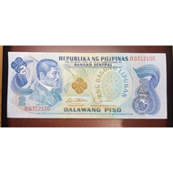 2P RIZAL ABL UNCIRCULATED “RED SERIAL”REAL PAPER H O B B Y I S T C O L L E C T I O N
