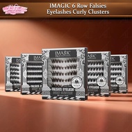 IMAGIC 6 Row Falsies Eyelash Curly Clusters Reusable