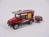 Model car 1:43 Compatible with UMM Alter Fire Truck with Trailer First Intervention Vehicle (VPI) Li