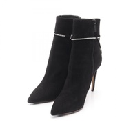 【二手】 JIMMY CHOO Choo 女款黑色麂皮涼鞋，二手 B