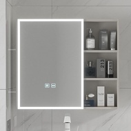 Bathroom Hanging Mirror Wall Mirror Toilet Storage Cabinet Waterproof Moisture-Proof Stainless Steel Smart Single Wall-Mounted Bathroom Easy-Cleaning Mirror  21 dian