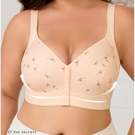 Plus Size Wireless Push-Up Bra - Sizes 38-52, Cups B-G, Full Cotton