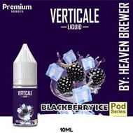 HOT ITEM! PREMIUM VERTICALE LIQUID BLACKBERRY ICE 10 ML BLACK BERRY DINGIN LIQUID RASA BUAH SALT NIC