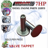VALVE TAPPET YAMMA 168FD 7HP NEW MODEL AIRCOOLED DIESEL ENGINE WATER PUMP