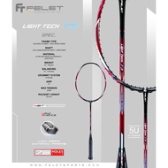 Felet Light Tech T3 Heavy Head Racket Badminton Raket Badminton [Free Japan String & grip] 5u 78gram