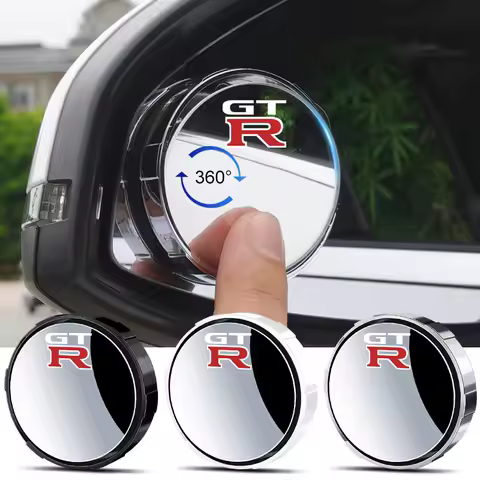 1 Pair 360 Degree Wide Angle Adjustable Car Rear View Mirror for Nissan GTR X-trail Tiida Qashqai J1
