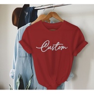 Custom Puff Print Shirt Custom Cursive Puff Print Puff Print Name Shirt Custom Text Puff Print