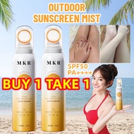 MKR Sunscreen Spray SPF50 PA+++ Sunscreen Mist For Face And Body Whitening Sunblock Spray 150ml