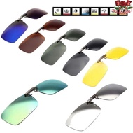 MALCOLM1 Clip On Sunglasses Night Vision Lens Elegant Portable Near-Sighted UV Protection Photochrom
