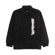 RIOT FLAMES Coach Jacket - RF X DEFY - TRIBAL COACH JACKET - Black