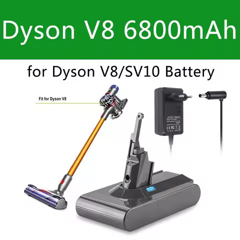 Dyson SV10 21.6V Battery for Dyson V8 rechargeable Battery for Dyson V8 Absolute Fluffy/Animal Li-io