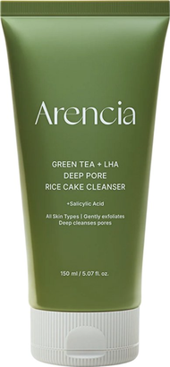 Arencia Green Tea + LHA Deep Pore Rice Cake Cleanser (150g)