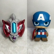 Preloved mini figure  DX ultra taiga accessories set 02 captain America