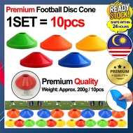 【 22 Estore 】10pc/set Soccer Training Sign Flat Pressure Resistant Cones Marker Discs Bucket Marker 