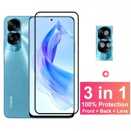 Honor 90 Lite Screen Protector Tempered Glass For Honor 90 70 50 10 Pro Plus Lite 4G 5G Full Coverage Glass Film + Camera Lens Glass Protector + Carbon Fiber Film