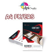  A4  FLYERS PRINTING [ Simili 80gsm | Art Card 157gsm ] Custom / Own Design Flyers