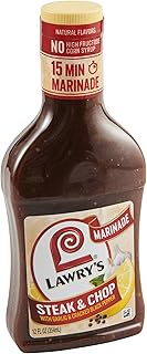 Lawry's Steak & Chop with Garlic & ed Black Pepper Marinade, 12 fl oz
