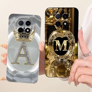 For OPPO F29 Pro 5G Casing CPH2705 Cute Crown Crystal Initial Letters Soft Silicone Couple Phone Cas