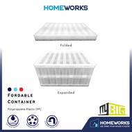 MULTIPURPOSE 40L NEW PP MATERIAL FOLDABLE STACKABLE STORAGE BOX CONTAINER