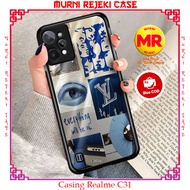 Pure Case Hp REALME C31 Casing REALME C31 New BLUEAESTHE Motif Latest Best Selling Casing Hardcase G