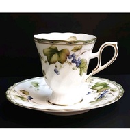 Hoya Vines Decor Bone China Cup & Saucer