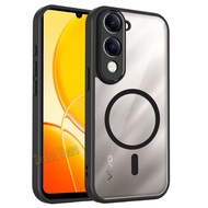 Caing for Vivo Y04 Y04S 4G Y29S Y29T 5G Matte Transparent Magnetic Shockproof Phone Case