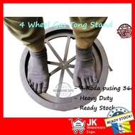 4 Wheel Gas Tong Stand/ Plastic Gas Roller/ Pendirian Tangki Gas/ Gas Stand with Wheels/ Gas Stand/ 