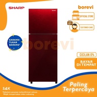 KULKAS SHARP SJ 246XG MR / KULKAS 2 PINTU SHARP 246 XG