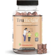 TruHeight Growth Gummies (Watermelon) Natural Growth & Development Supplement for Kids & Teens - Vit