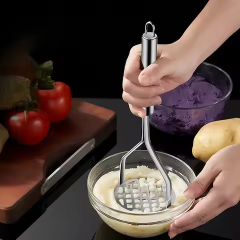 Stainless Steel Potato Mashers Ricers Masher Puree Purple Sweet Potata Pumpkin Grater Kitchen Accees
