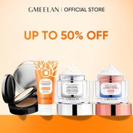 GMEELAN Skincare 4pcs Set Lazy Cream 30g + Air Cushion 7g+10g + Exfoliating Gel 50g + Brightening Se