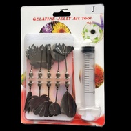 Set of 10 3D jelly making tools - Imported set - Free cylinder included - Code 1000