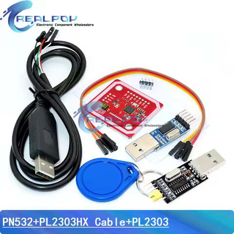 PN532 NFC RFID Wireless Module V3 User Kits Reader Writer Mode IC S50 Card PCB Antenna PL2303HX Down
