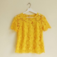 Yellow Crochet Top