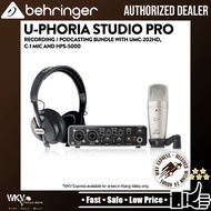 Behringer U-PHORIA Studio Pro Recording/Podcasting Bundle with UMC-202HD, C-1 Mic and HPS-5000 (UPHO