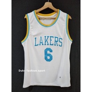 Embroidery Los Angeles Lakers #6 LeBron James Jersey Basketball Jersey