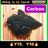 Y15ZR / Y16ZR FRONT SPROCKET COVER CARBON YAMAHA Y15 SPOCKET SPOKET CAVER SET AJI RACING ESPADA RK S