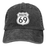 Design Novelty Us Route 69 Logo Road Cotton Baseball Cap Adjustable Hat