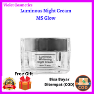MS GLOW Luminous Night Cream Original BPOM / MS Glow Cream Malam Luminous / Luminous Whitening Night