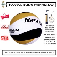 Bola Volley NASSAU PREMIUM 3000 Voli Official Size 5 Soft Touch Quality