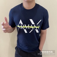 AX Classic Style Pure Cotton T-Shirt Letter Print Men Women Style