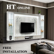 HT ONLINE 8ft TV Cabinet / Wall Mounted Tv Cabinet / Hall Cabinet / Kabinet TV Gantung / Almari TV