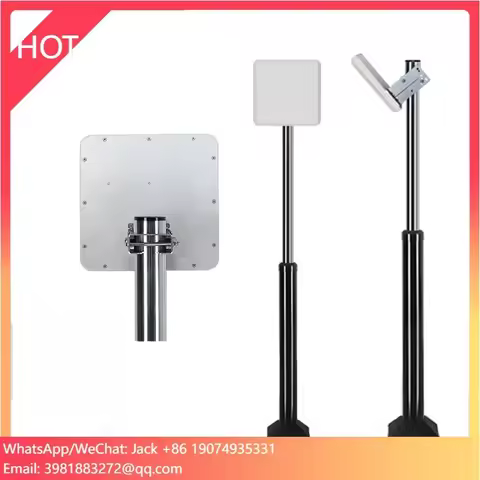 Car Parking Access Control 1-15m Long Range UHF RFID Reader Integrated UHF 6-12dbi Antenna RS232 RS4