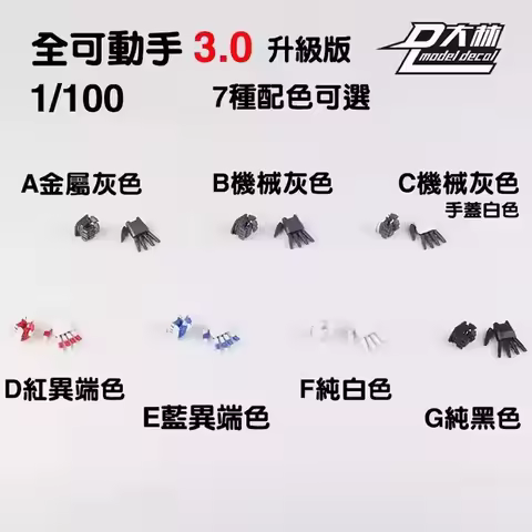 Dalin 1/100 MG Astray Red Frame Gundam Model Kit Upgraded Version Hand Parts Diy Accessories Set 3.0